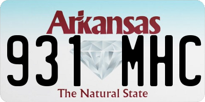 AR license plate 931MHC