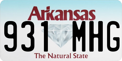 AR license plate 931MHG