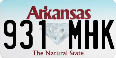 AR license plate 931MHK