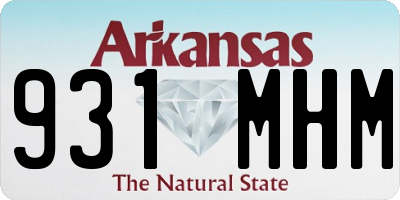 AR license plate 931MHM