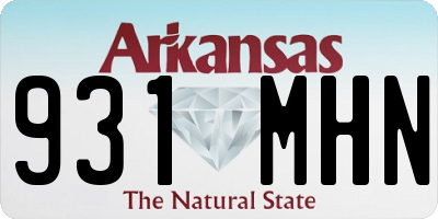 AR license plate 931MHN