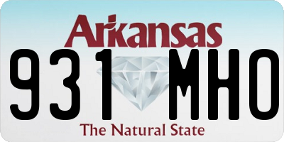 AR license plate 931MHO