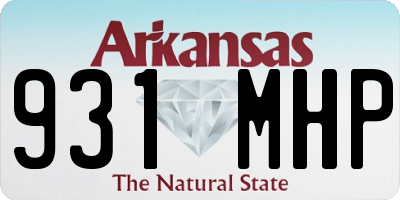 AR license plate 931MHP