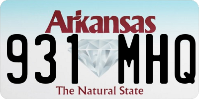 AR license plate 931MHQ