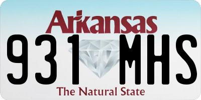 AR license plate 931MHS
