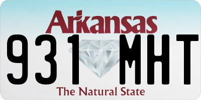 AR license plate 931MHT