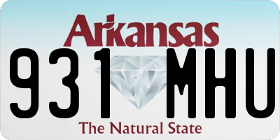AR license plate 931MHU