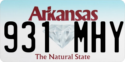 AR license plate 931MHY