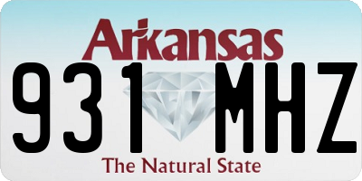 AR license plate 931MHZ