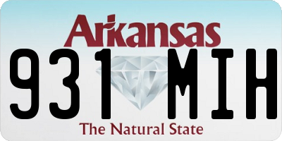 AR license plate 931MIH