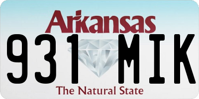 AR license plate 931MIK
