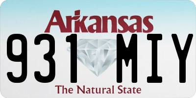 AR license plate 931MIY