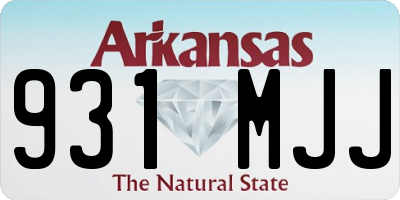 AR license plate 931MJJ