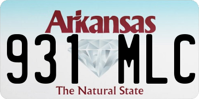 AR license plate 931MLC