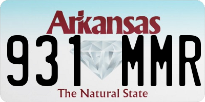 AR license plate 931MMR