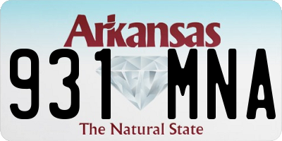 AR license plate 931MNA