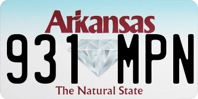 AR license plate 931MPN