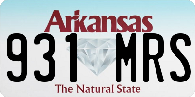 AR license plate 931MRS