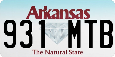 AR license plate 931MTB