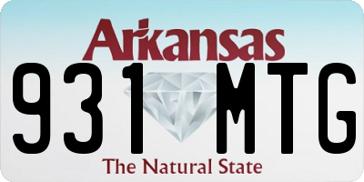 AR license plate 931MTG