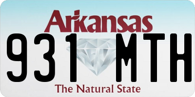 AR license plate 931MTH