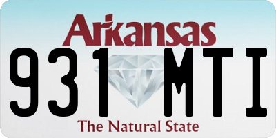 AR license plate 931MTI