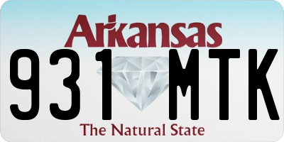 AR license plate 931MTK