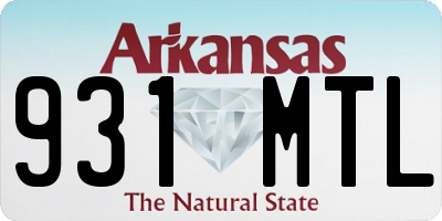 AR license plate 931MTL