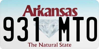AR license plate 931MTO