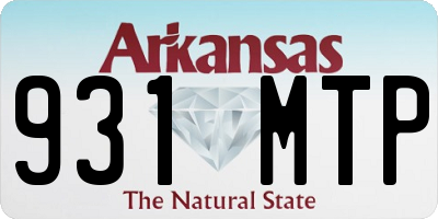 AR license plate 931MTP