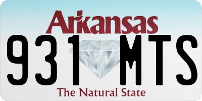 AR license plate 931MTS