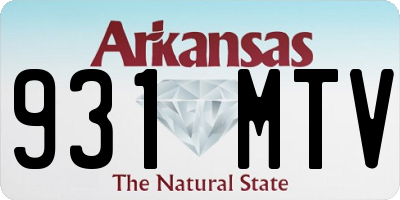 AR license plate 931MTV