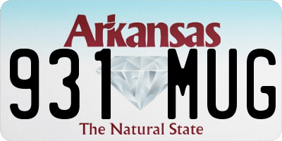 AR license plate 931MUG