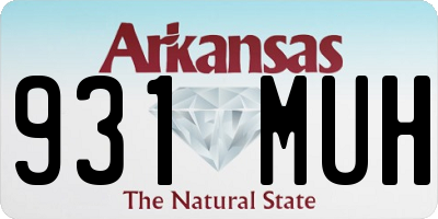 AR license plate 931MUH