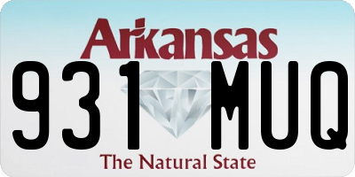 AR license plate 931MUQ