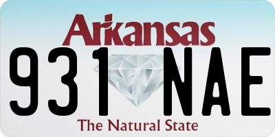 AR license plate 931NAE