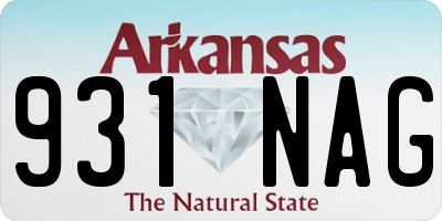 AR license plate 931NAG