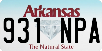 AR license plate 931NPA