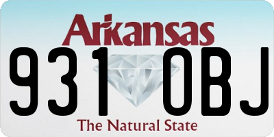 AR license plate 931OBJ