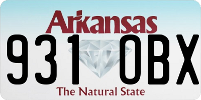 AR license plate 931OBX