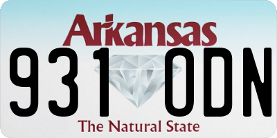 AR license plate 931ODN