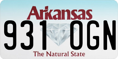 AR license plate 931OGN
