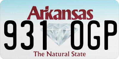 AR license plate 931OGP