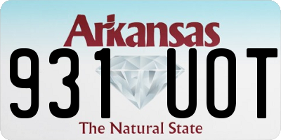 AR license plate 931UOT