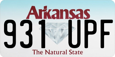 AR license plate 931UPF