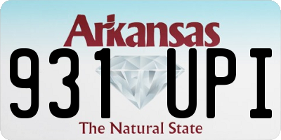AR license plate 931UPI