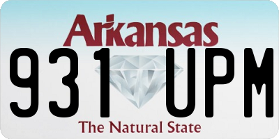 AR license plate 931UPM
