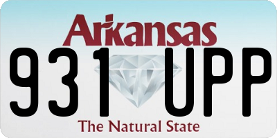 AR license plate 931UPP
