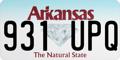 AR license plate 931UPQ
