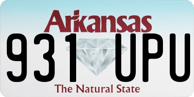 AR license plate 931UPU